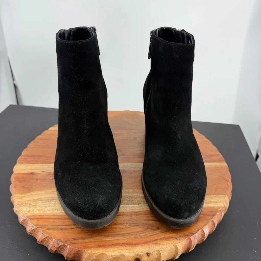 Women's‎ Booties Blondo Waterproof  Ankle Skye Boots Suede Black Size 10